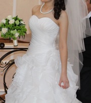 Красивое свадебное платье р-42-44-46 