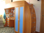 Кровать 3 в 1 (шкаф для одежды/белья,  стол для компьютера и кровать)